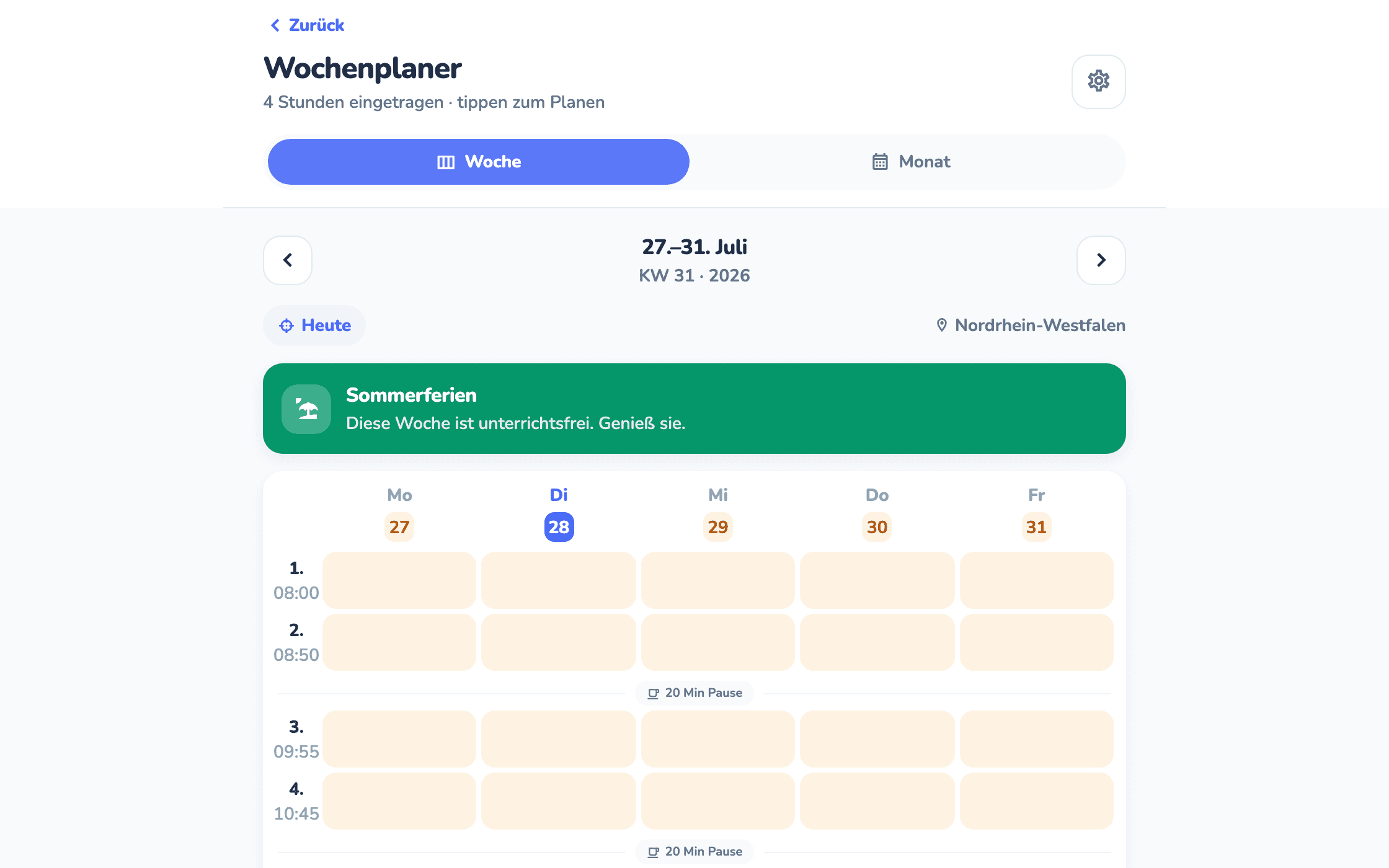 teachify — Dein Stundenplan, immer griffbereit