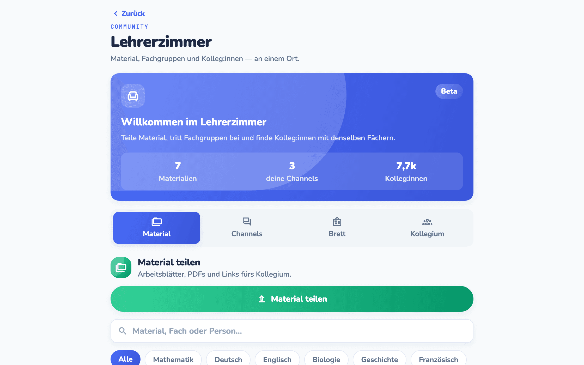 teachify — Die Community, die deine Schulform kennt