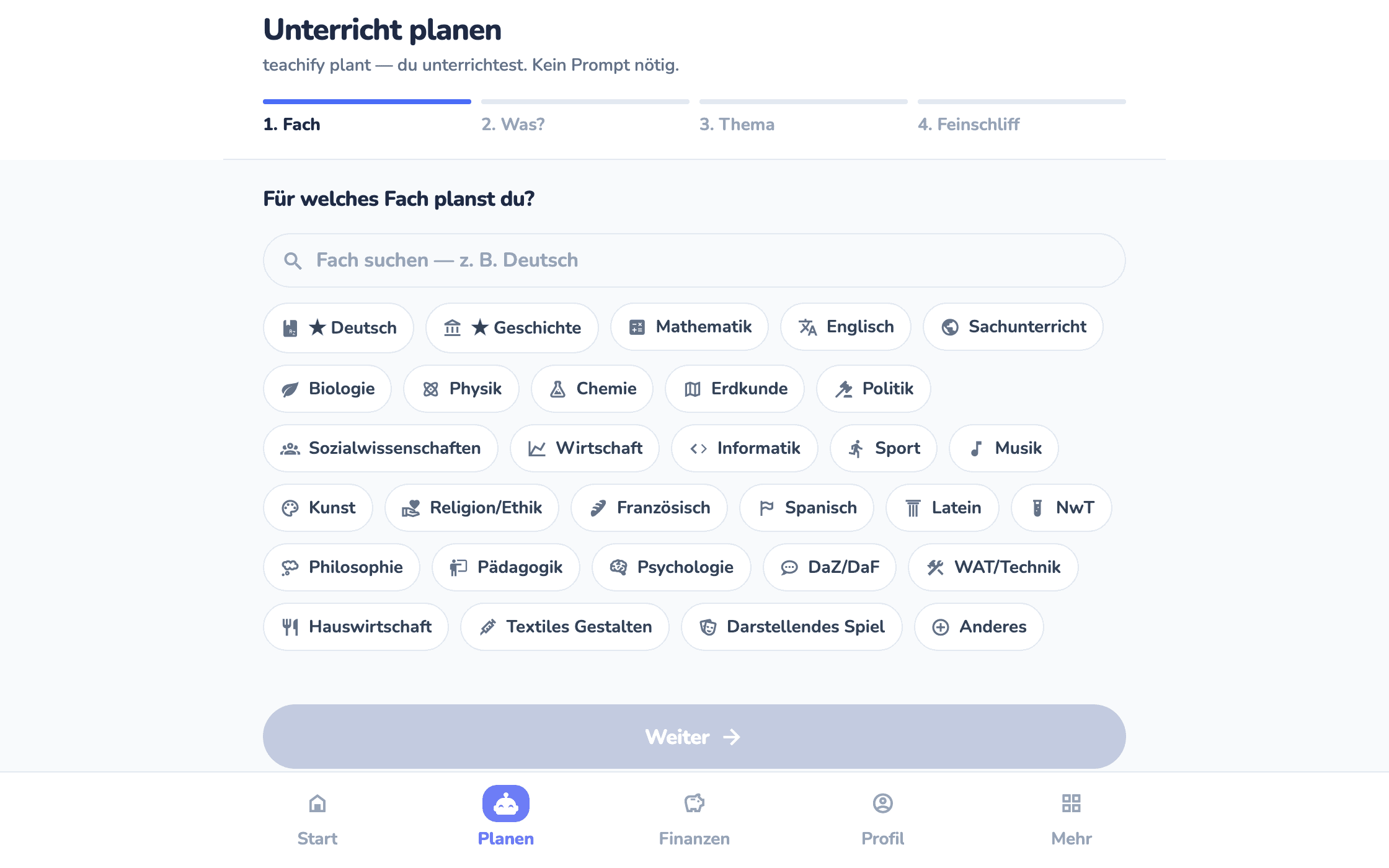 teachify — Von der Idee zum fertigen Material